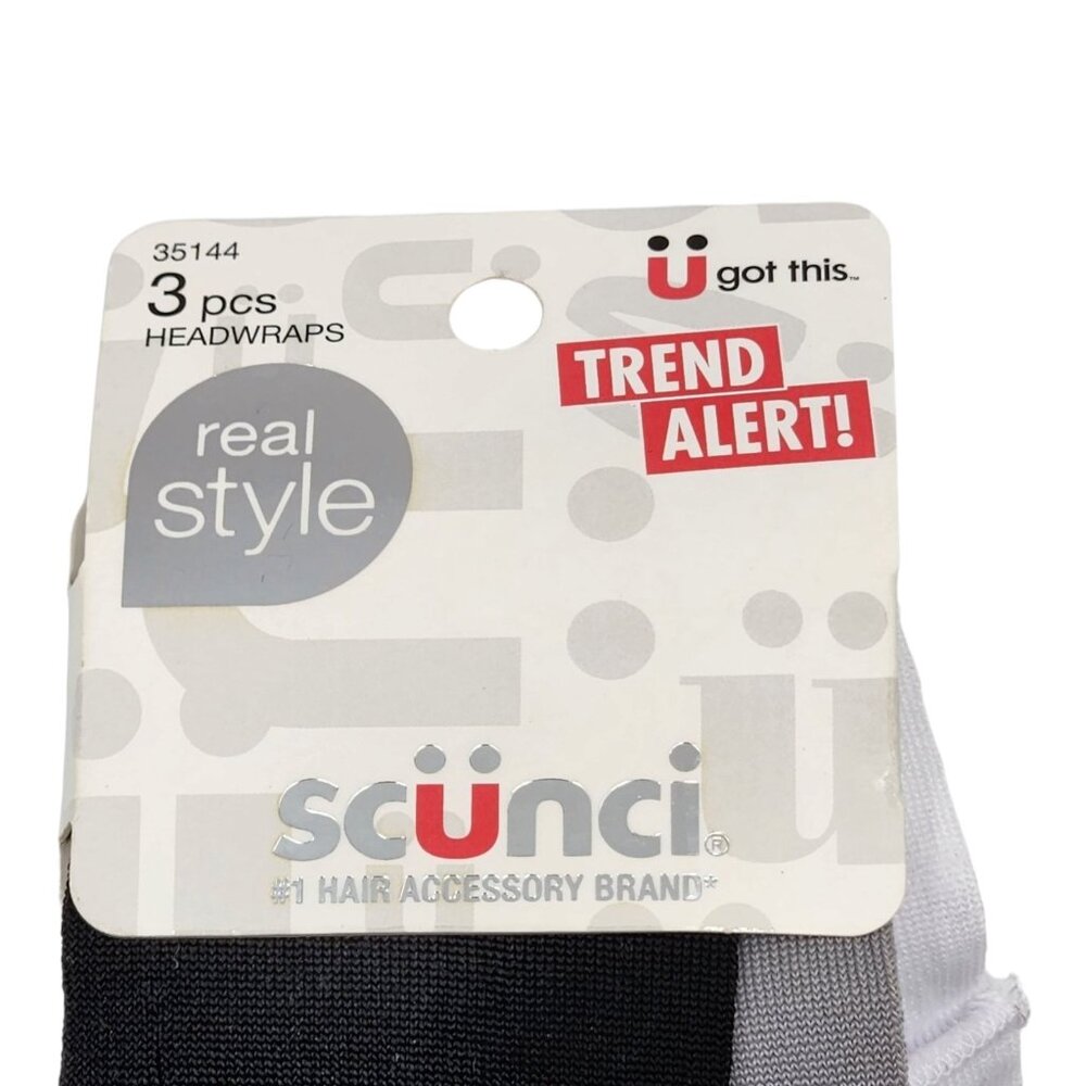 Scunci Deep Teal Fabric‎ Hair Headband and 3 Pcs Headwraps Set Jewels - Picture 4 of 16